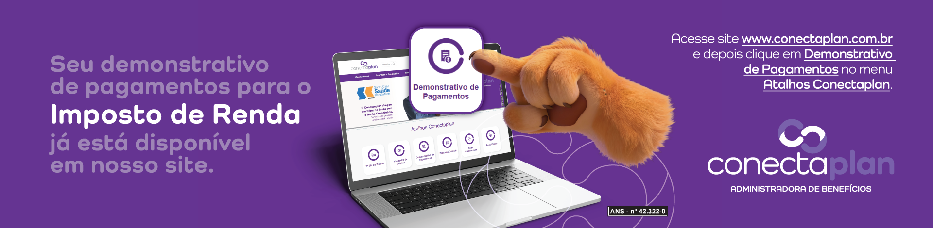 ConectaPlan - IR 2026_Banner Site - Desktop